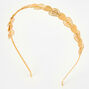 Gold Glitter Heart Headband,
