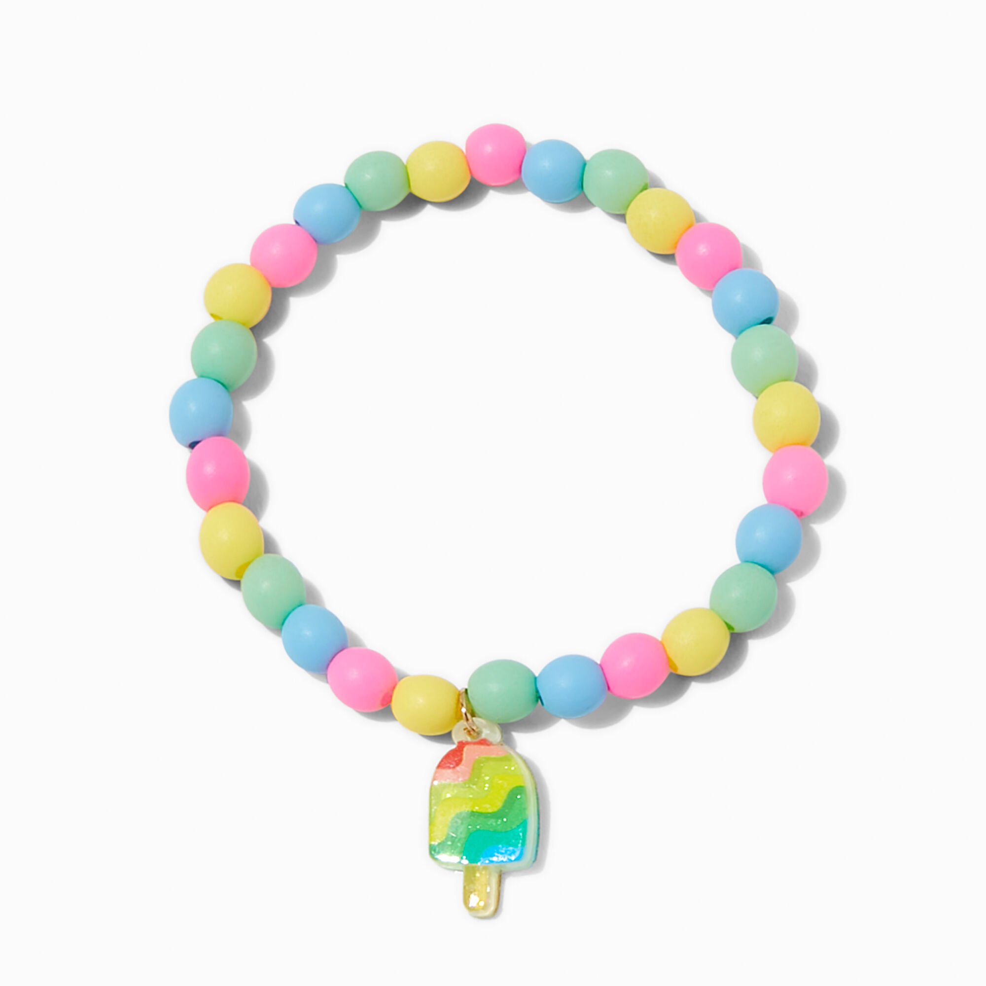 Claire's Club Matte Multicolour Ice Lolly Beaded Jewellery Set - 3 Pack,