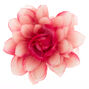 Large Glitter Ombre Flower Hair Clip - Pink,