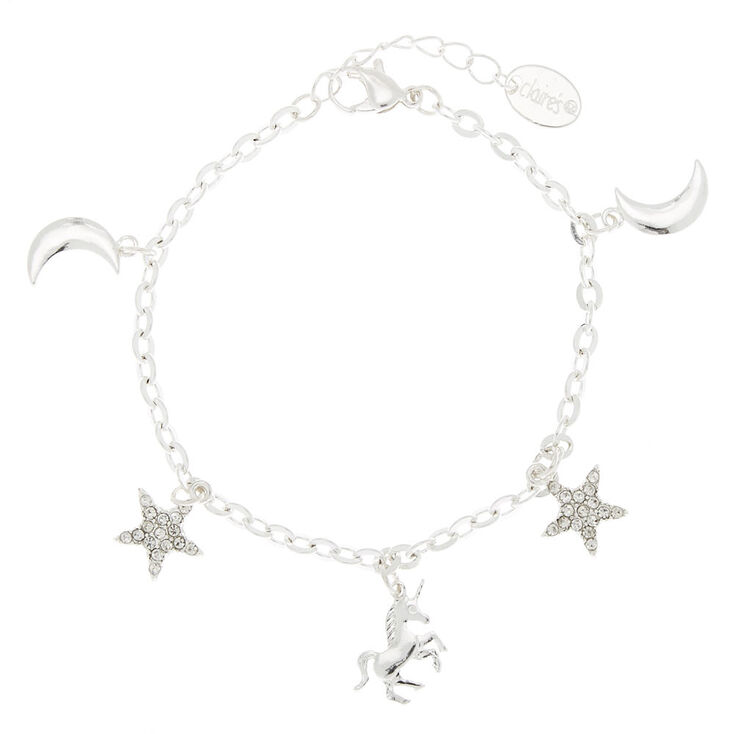 Silver Celestial Charm Bracelet,