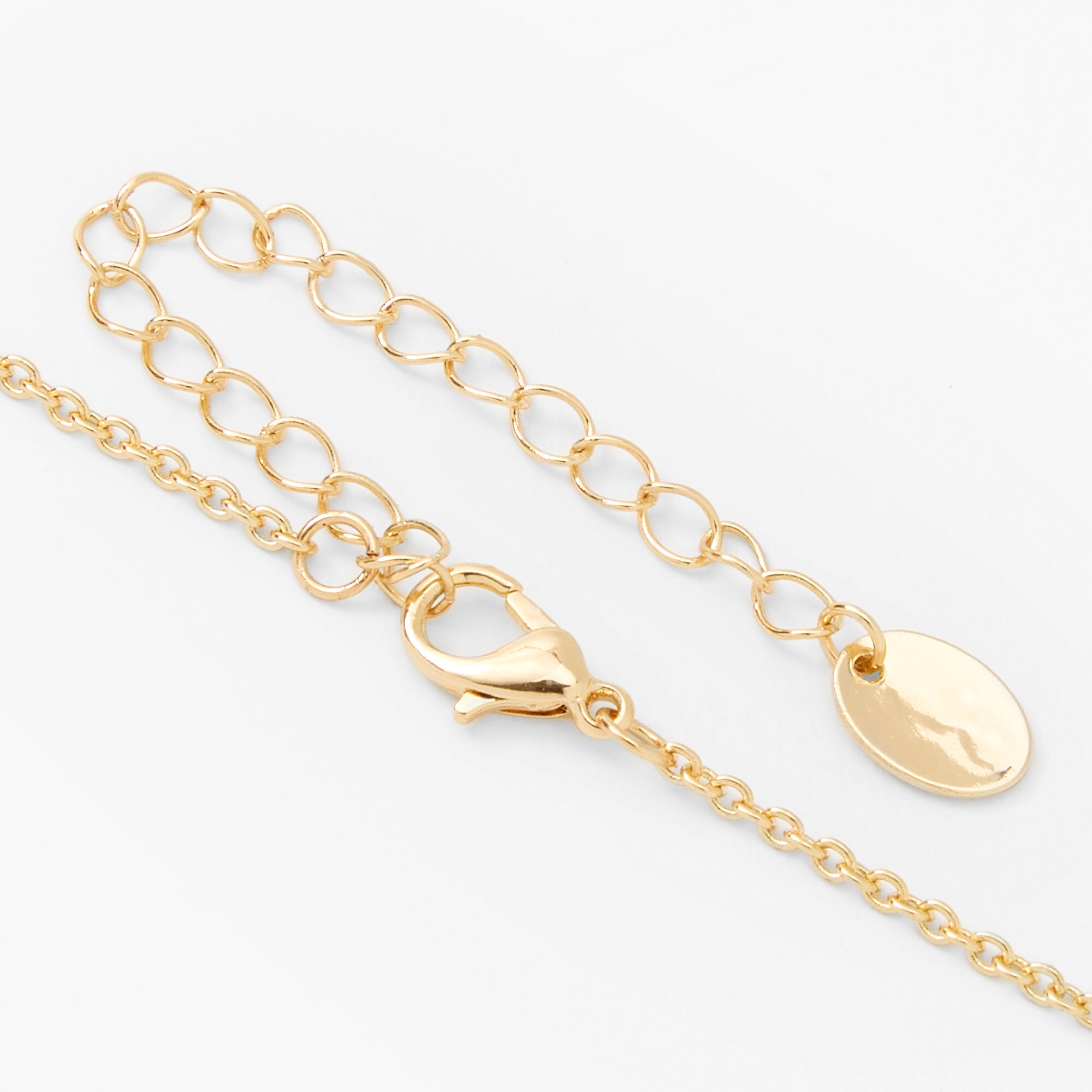 Gold Zodiac Symbol Pendant Charm Necklace,