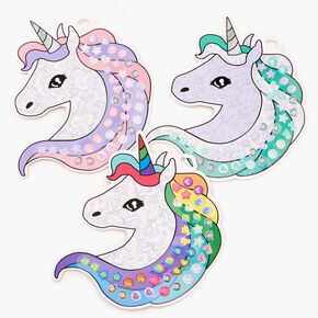 Claire&#39;s Club Lilac Unicorn Stick On Earrings Bundle - 3 Pack,