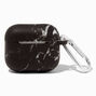 Black Marble Silicone Earbud Case Cover - Compatible with Apple AirPods&reg; 3,