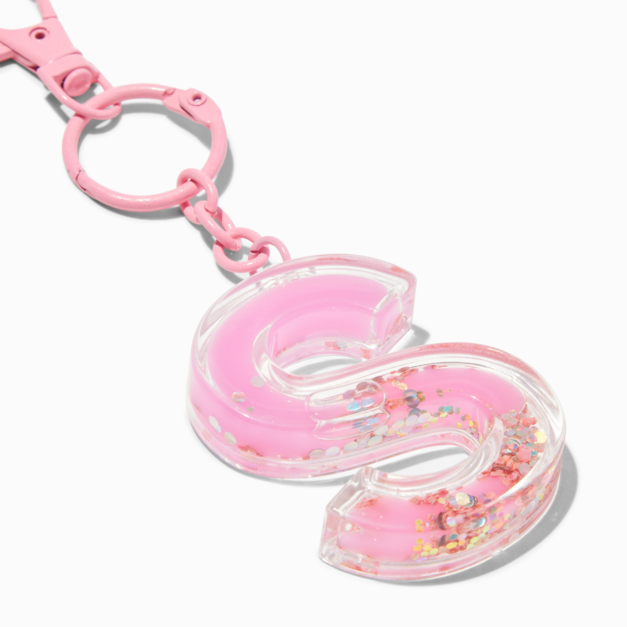 Initial Water-Filled Keychain - S,