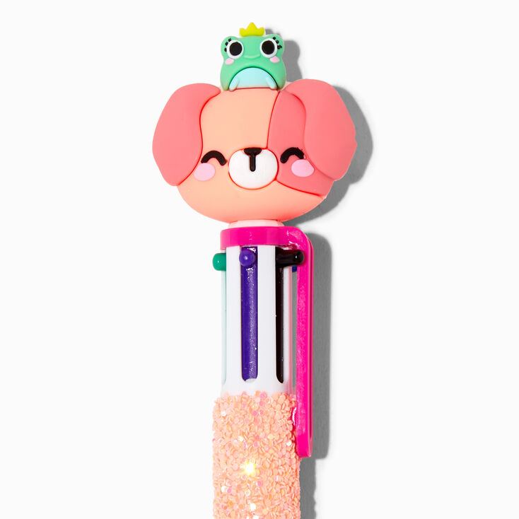 Coral Puppy Multicolored Pen,