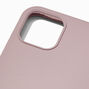 Solid Mauve Silicone Phone Case - Fits iPhone&reg; 12/12 Pro,