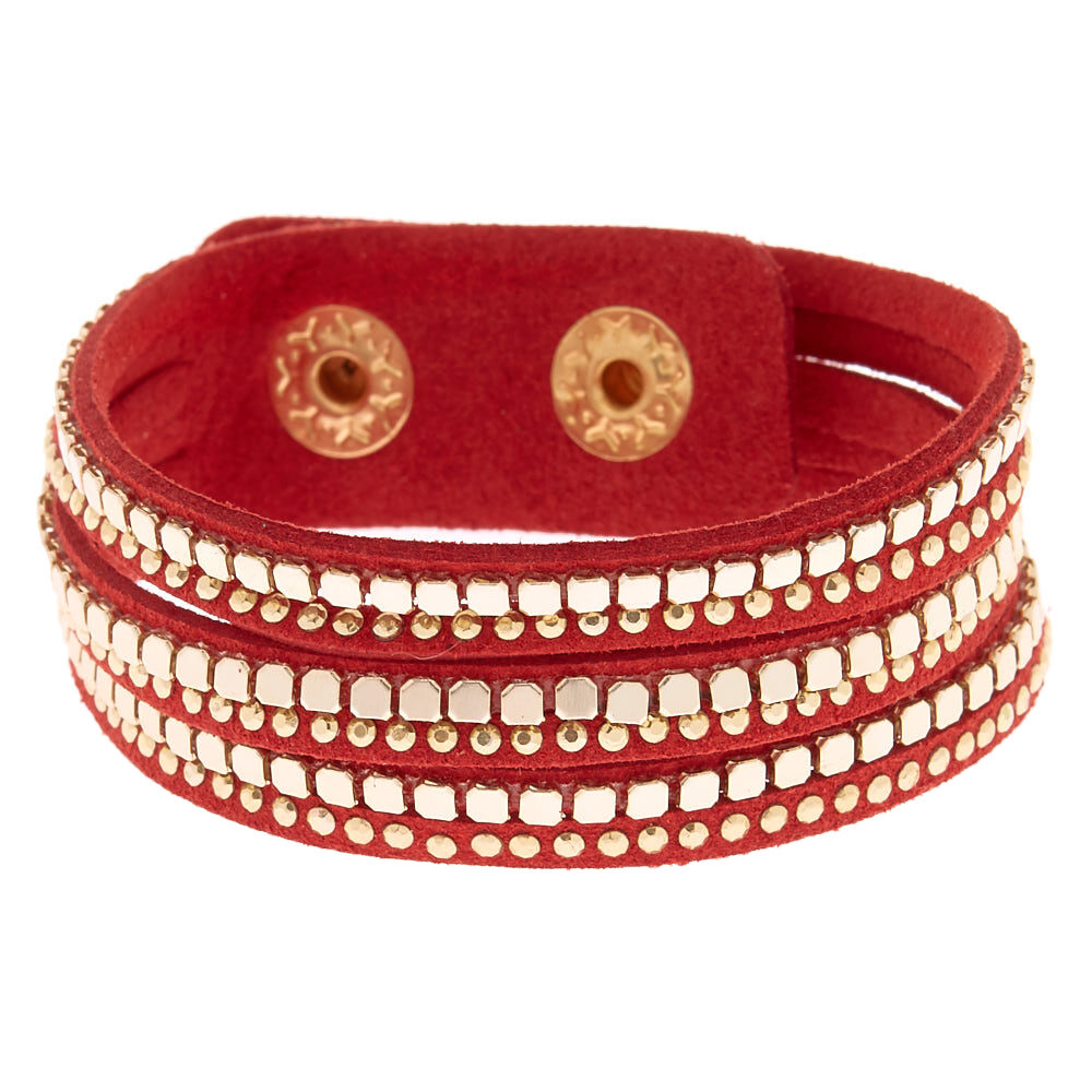 Western Wrap Bracelet - Red,