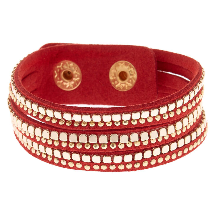 Western Wrap Bracelet - Red,