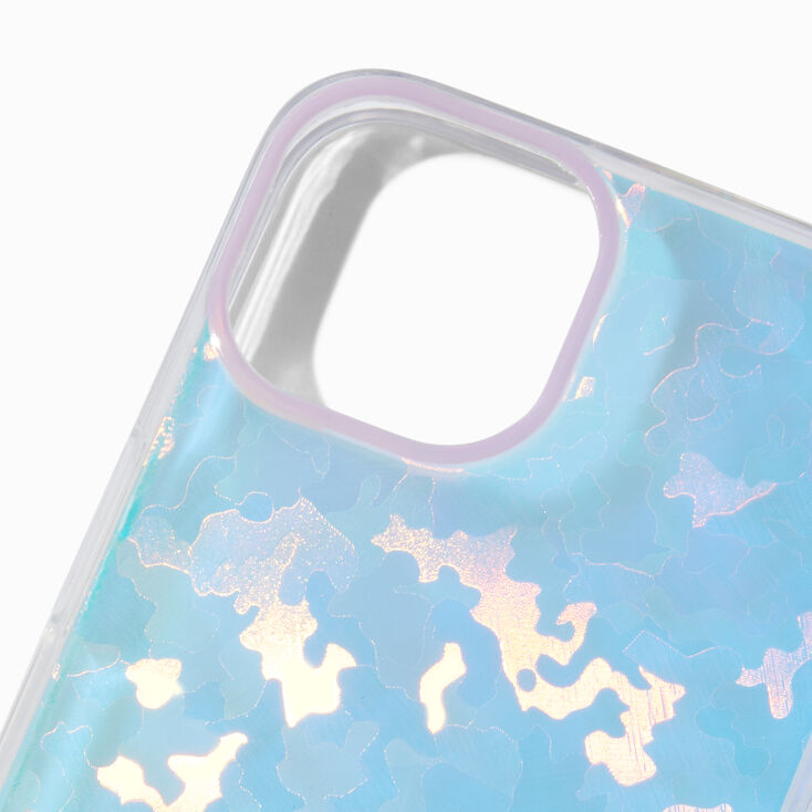 Holographic Blue Wavy Phone Case - Fits iPhone&reg; 13/14/15,