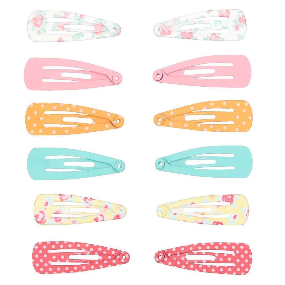 Claire's Club Snap Hair Clips - 12 Pack,
