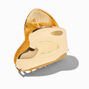 Gold Metal Heart Hair Claw,