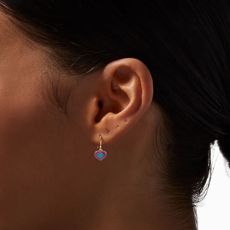 Gold Yin Yang Earrings Set - 6 Pack,