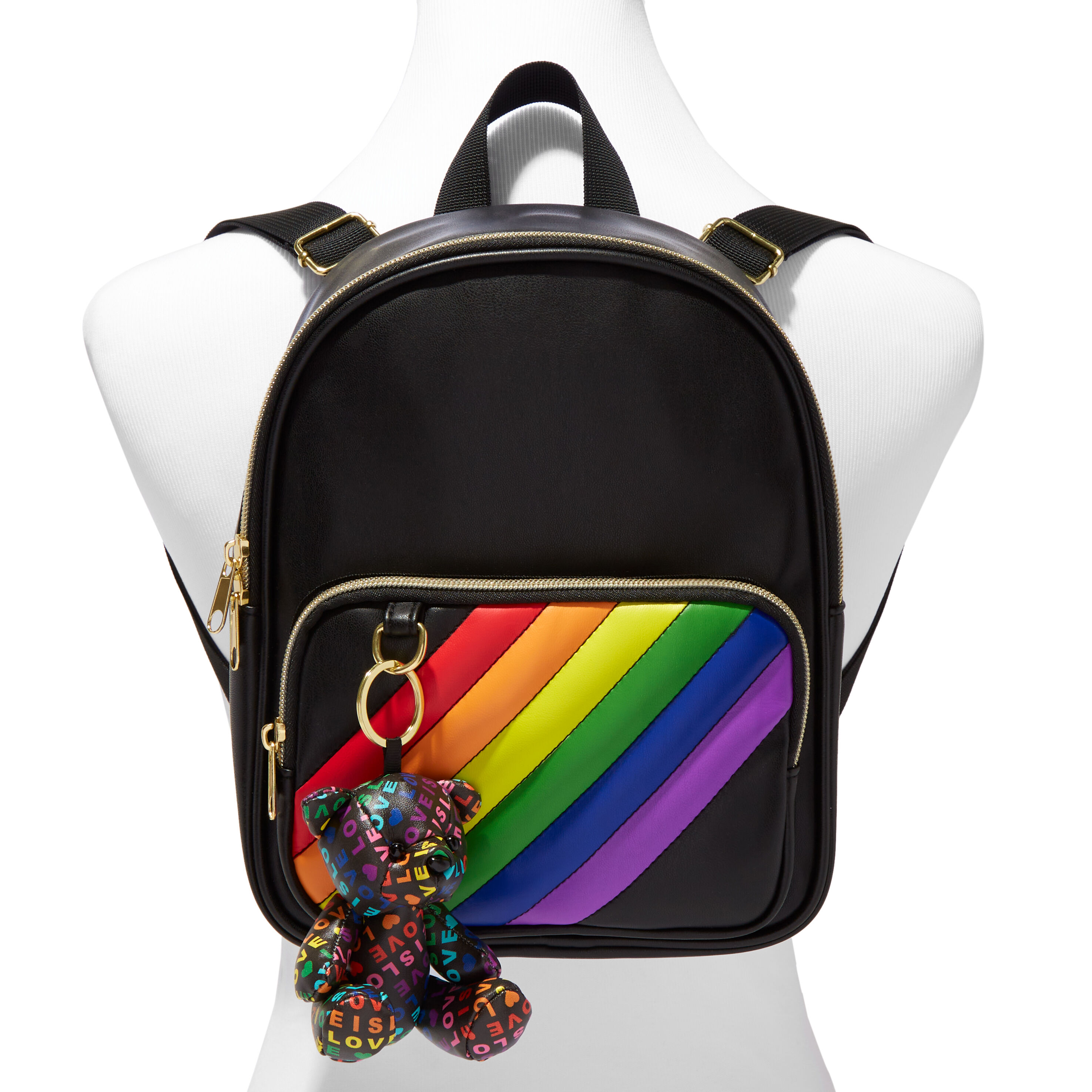 Black rainbow discount backpack