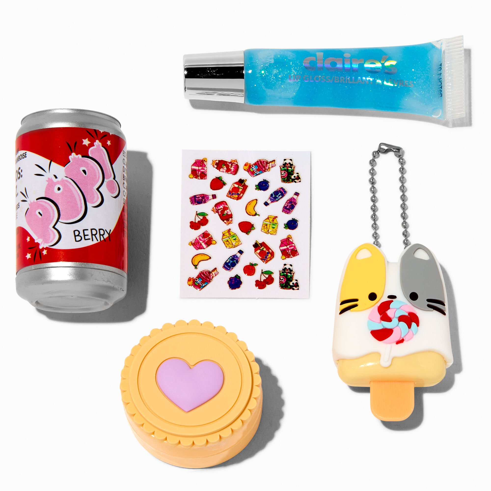 Sweet Treats Pink Bento Box Lip Gloss Set - 5 Pack,