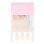 Holographic French Manicure Stiletto Faux Nail Set - Beige, 24 Pack,