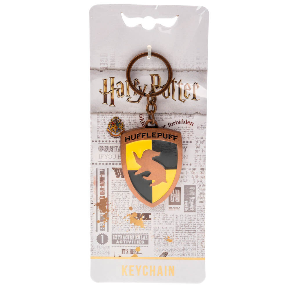 Harry Potter™ Hufflepuff Metal Keyring- Copper,