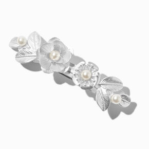 Pearlized Rose Hair Clip ,