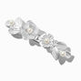 Pearlized Rose Hair Clip ,