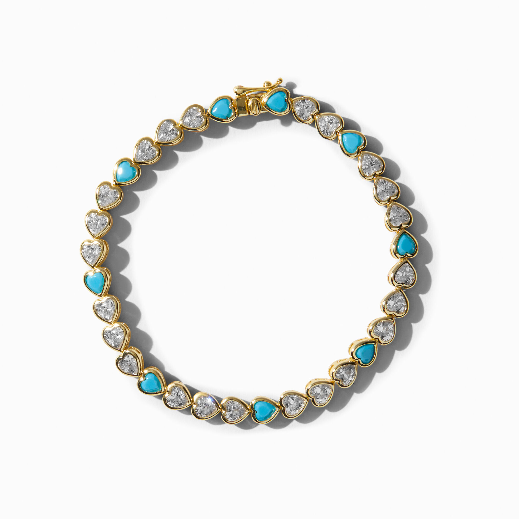 18kt yellow gold turquoise bead bracelet