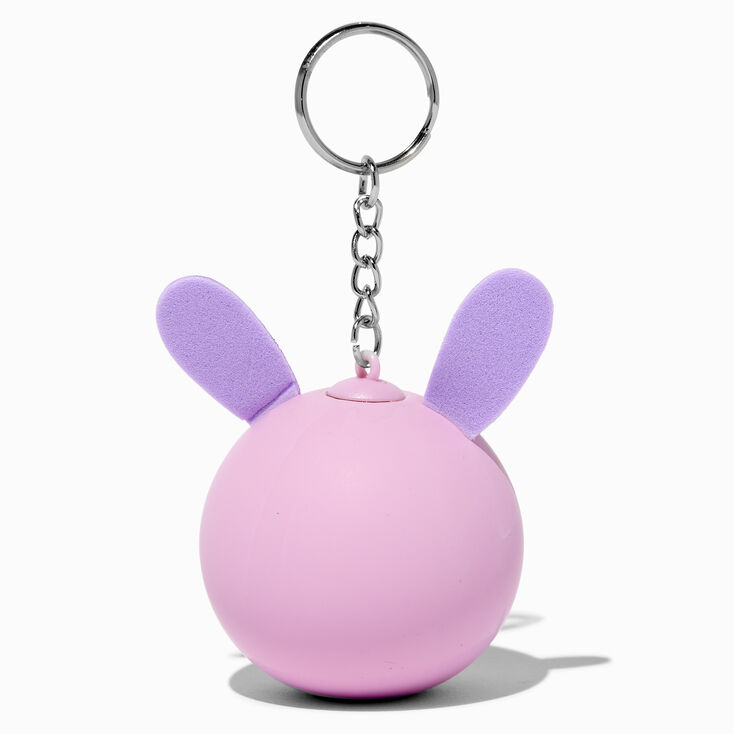 Pink Bunny Stress Ball Keychain,
