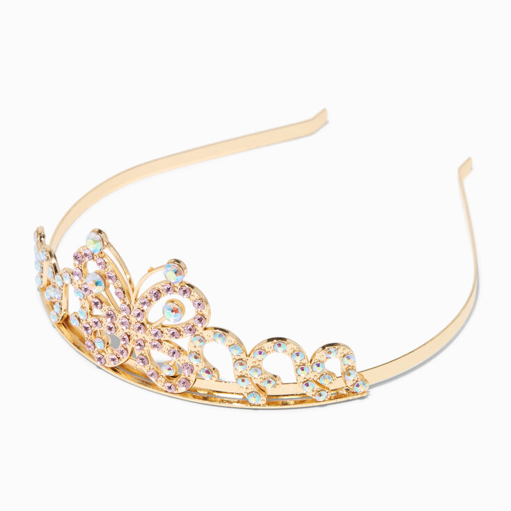 Claire's Club AB Butterfly Gold Tiara | Claire's US