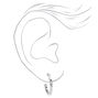 Silver Mixed Hoop Earrings and Ear Cuff Set - 6 Pack,