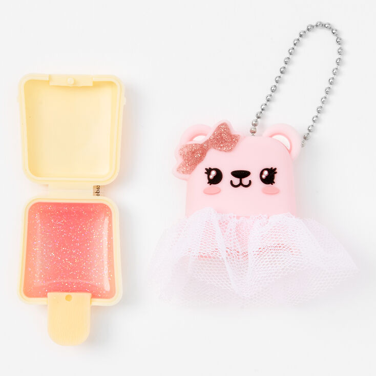 Gloss ourse en tutu Pucker Pops&reg; - Cr&egrave;me &agrave; la fraise,