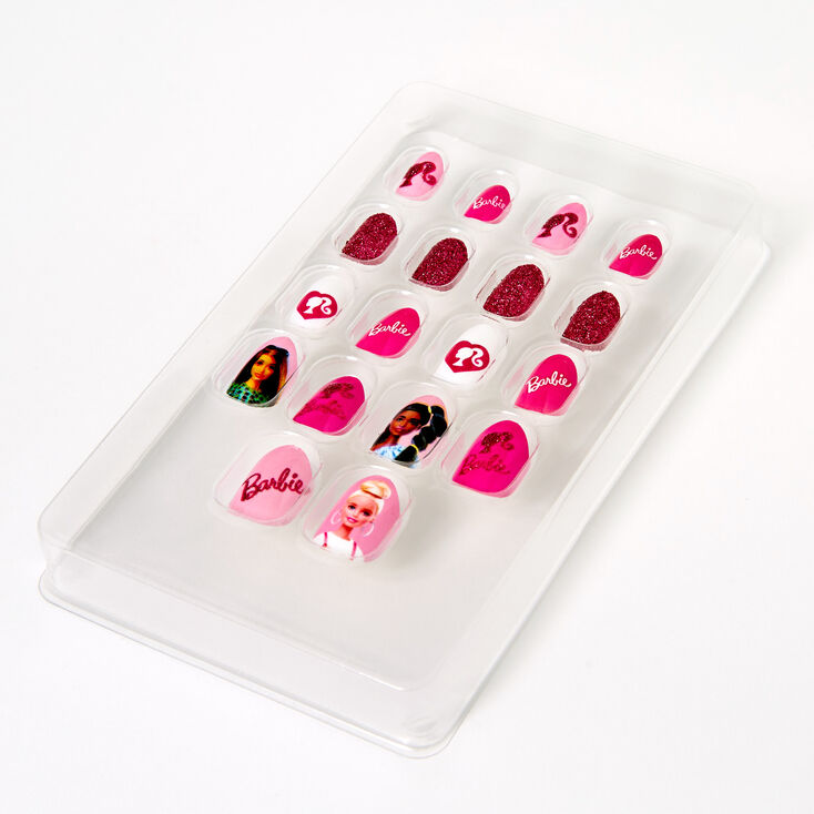 Barbie&trade; Stiletto Press On Faux Nail Set &ndash; Pink,