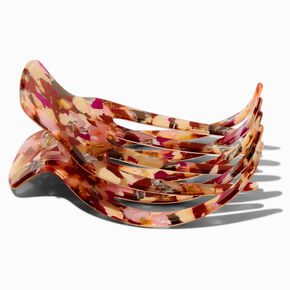 Extra Large Brown Tortoiseshell Yoga Hair Claw,