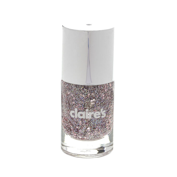 Baby Pink Chunky Glitter Nail Polish,