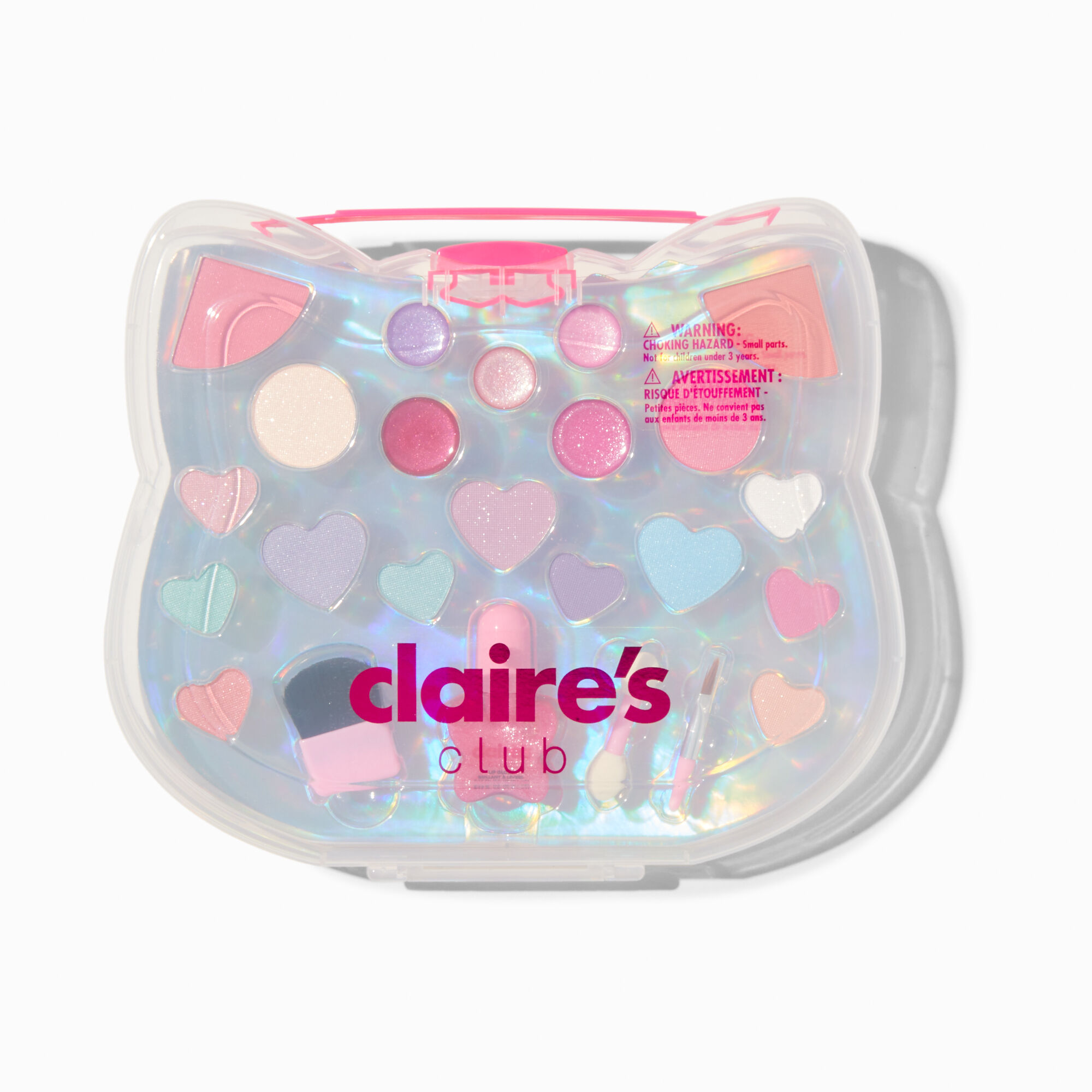 View Claires Club Cat Makeup Case Pink information