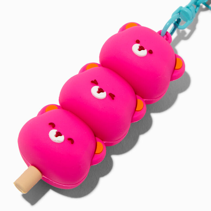 Pink Bear Trio Treat Keychain,