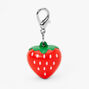 Strawberry Charm Keyring Lip Gloss,