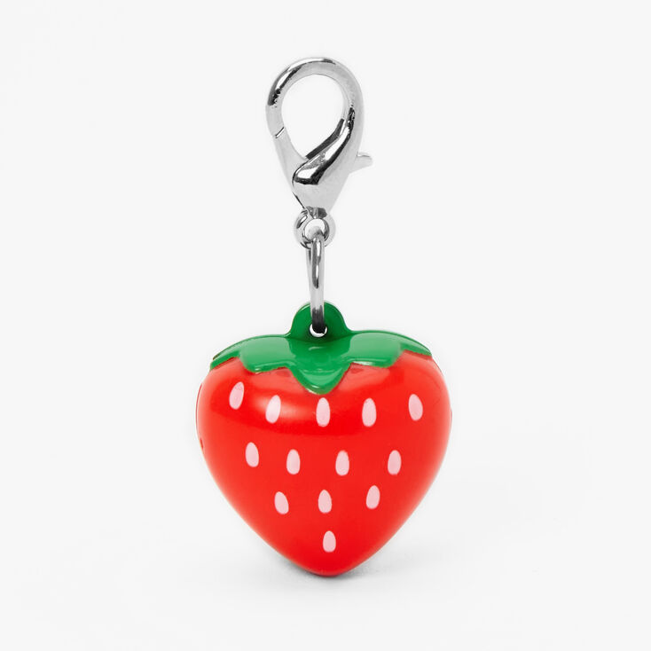 Strawberry Charm Keyring Lip Gloss,