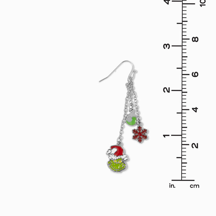 Pendantes &agrave; cha&icirc;ne 5&nbsp;cm couleur argent&eacute;e Le Grinch P&egrave;re No&euml;l Dr. Seuss&trade;,