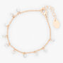 Silver Crystal Confetti Charm Bracelet,