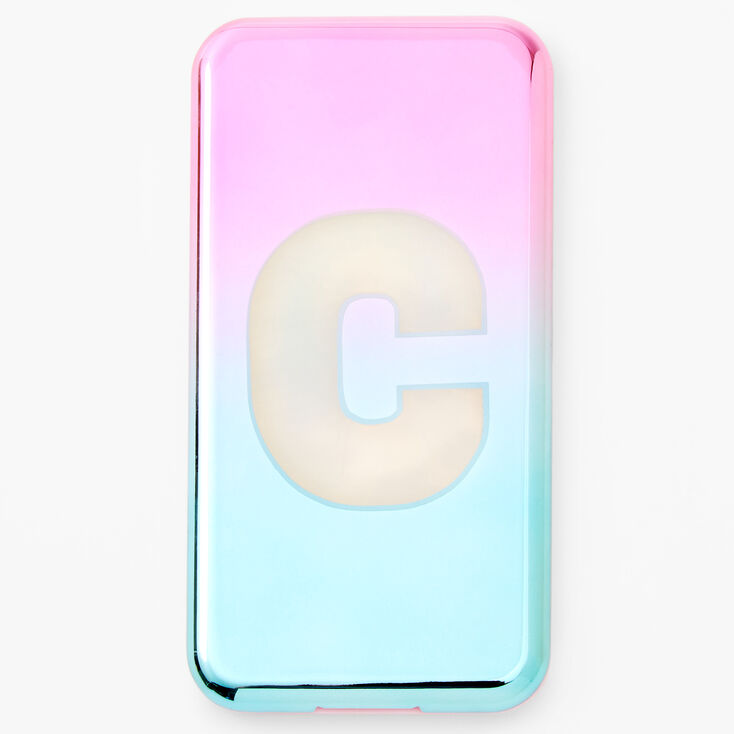 Ombre Initial Cellphone Makeup Palette - C, Blue,
