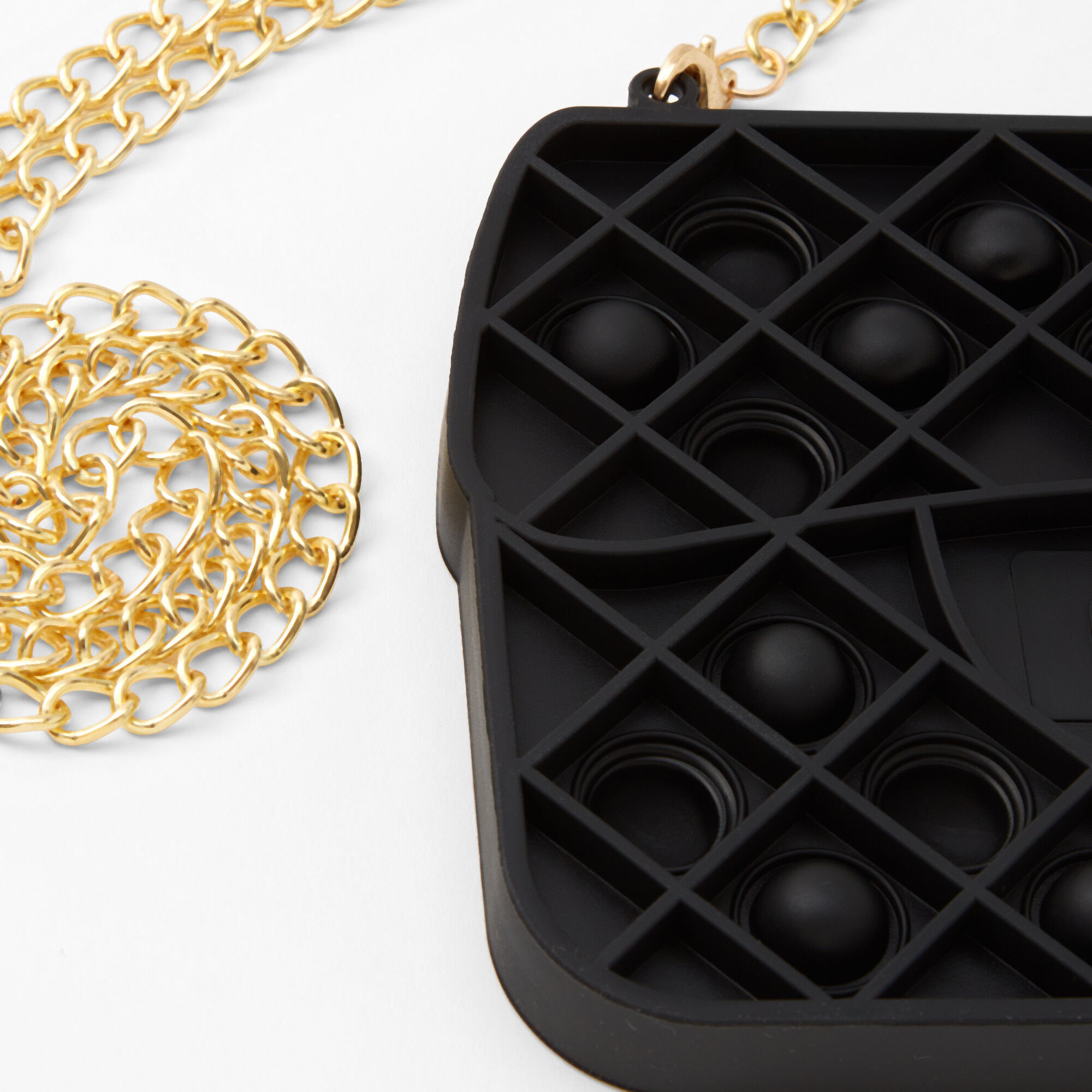 Pop Fashion Crossbody Purse-Shaped Fidget Toy - Black,