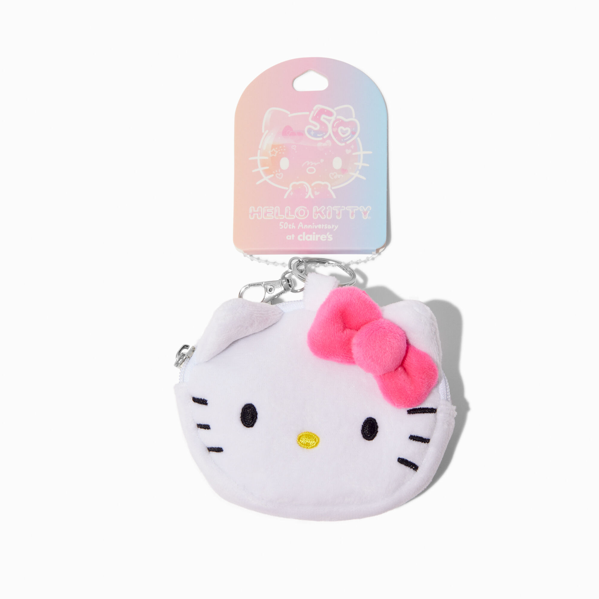 Hello Kitty 50th Anniversary Claire s Exclusive Coin Purse Bag Clip Claire s