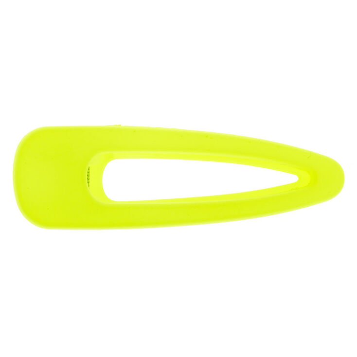Large Hair Clip - Neon Yellow,