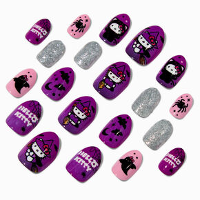 Hello Kitty&reg; Claire&#39;s Exclusive Halloween Stiletto Press On Faux Nail Set - 20 Pack,