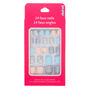 Winter Wonderland Square Press On Faux Nail Set - 24 Pack,