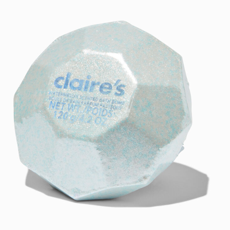 Bombe de bain en forme de diamant bleue - Past&egrave;que,