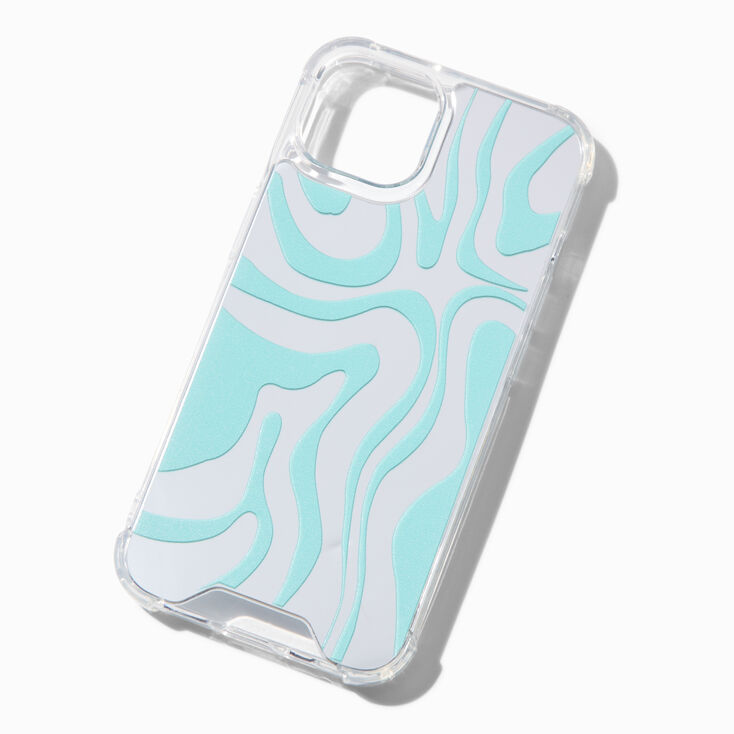 Mirrored Swirls Protective Phone Case - Fits iPhone® 13/14/15