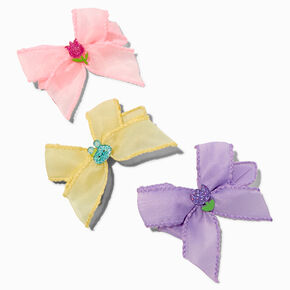 Claire&#39;s Club Loopy Bow Hair Clips - 3 Pack,