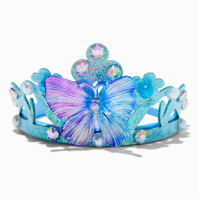 Claire&#39;s Club Iridescent Blue Butterfly Crown &amp; Wand - 2 Pack,