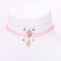Best Friends Pastel Rainbow Hamsa Tattoo Choker Necklaces - 2 Pack,