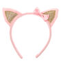 Claire&#39;s Club Plush Cat Ears Headband - Pink,