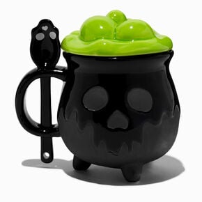 Black Cauldron Ceramic Spoon &amp; Mug,