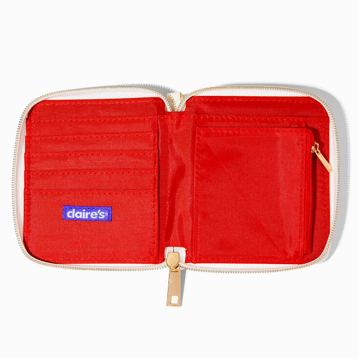 Zip Wallet Case for iPhone 12 Mini - Red - Granulated Leather